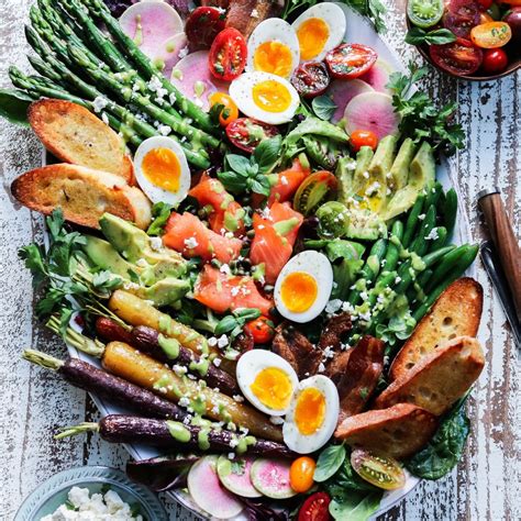 Spring Cobb Salad with Green Goddess Dressing - Give it Some Thyme