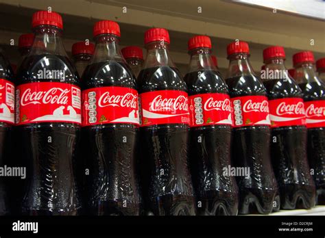 plastic bottles of coca cola in a uk supermarket Stock Photo - Alamy