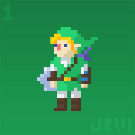 Daily Pixel Art 001 | Link of The Legend of Zelda by Jevi93 on DeviantArt