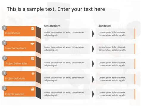 Proposal Assumptions PowerPoint Template