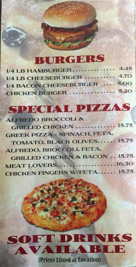 Menu of ABC Pizza in Hooksett, NH 03106