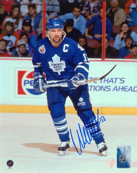 Lot Detail - Wendel Clark, Signed 8x10 Unframed Leafs