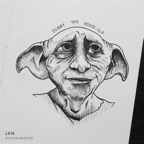 Dobby Sketch : r/harrypotter