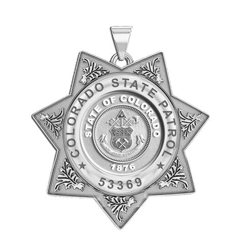 Personalized Colorado State Patrol Badge with your Number - PG101551