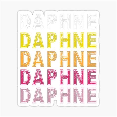 "Daphne name " Sticker for Sale by JoleeMathis | Redbubble