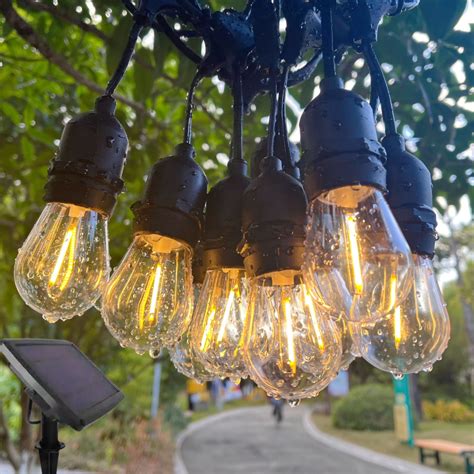 15m Solar Festoon Lights – Glow Lighting