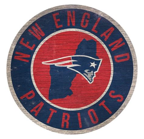 New England Patriots Sign Wood 12 Inch Round State Design | Nfl new england patriots, Patriots ...