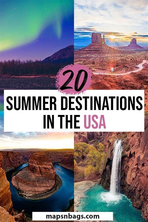 27 Amazing Summer Destinations in the US [#5 will blow your mind!] | Summer travel destinations ...