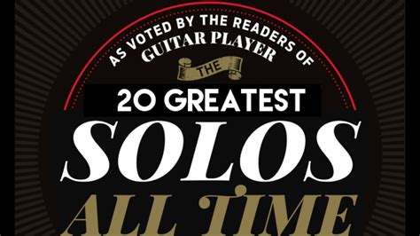 The Greatest Guitar Solos of All Time | GuitarPlayer