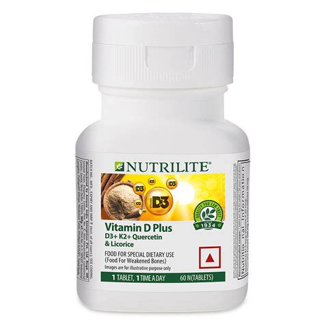 Nutrilite Vitamin D Plus (D3+K2+Quercetin & Licorice)