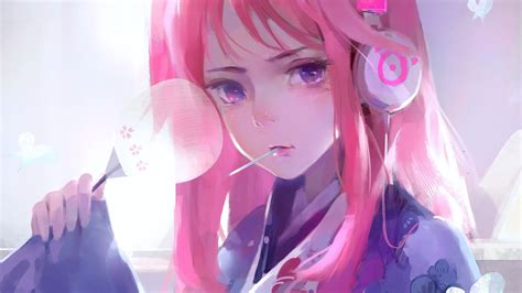 Pink Anime Girl Wallpapers - Wallpaper Cave