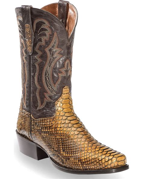 Dan Post Rattlesnake Skin Boots - adara wadam