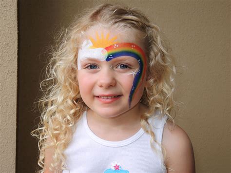 rainbow | Rainbow face paint, Rainbow face, Face painting