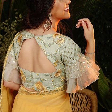 Fancy Saree Blouse Back Neck Designs for Indian Women - K4 Fashion