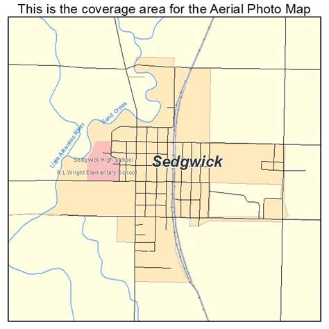 Aerial Photography Map of Sedgwick, KS Kansas