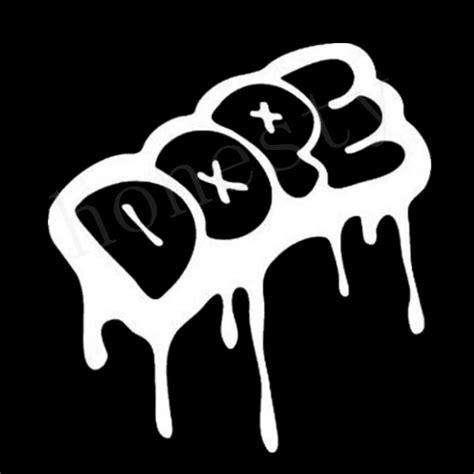 DOPE Drip Graffiti Jdm Fatlace Illest Krank Boss Treiben Rennen Auto Aufkleber Aufkleber in DOPE ...