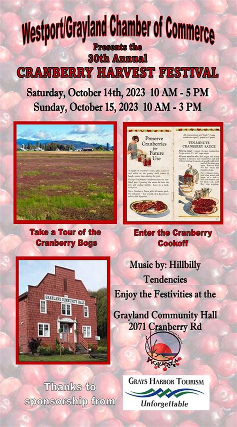 Cranberry Harvest Festival - Westport-Grayland Chamber Of Commerce