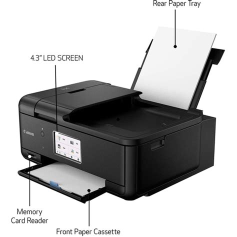 Canon PIXMA TR8620 All-In-One Printer, Copier, Scanner, and Fax Machine ...