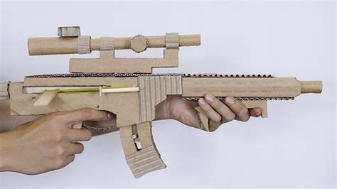 Cardboard DIY | How To Make DIY Cardboard Gun - YouTube