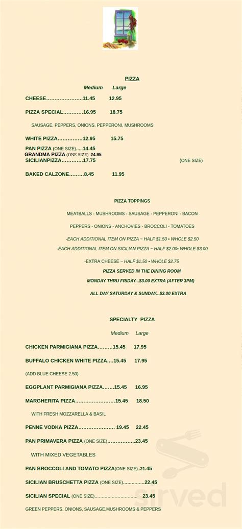 Cafe Napoli menu in Manchester Township, New Jersey, USA