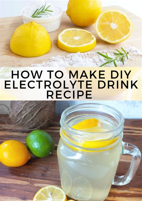 How to Make DIY Electrolyte Drink Recipe