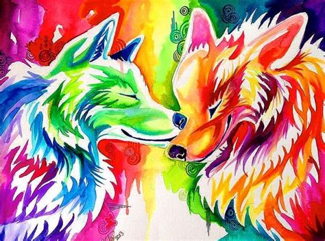 Cool Rainbow Wolf Wallpapers - www.Wolf-Wallpapers.pro