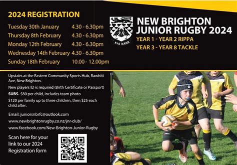 New Brighton Junior Rugby 2024 Registration