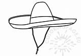 Mexican Hat  Coloring Page sketch template