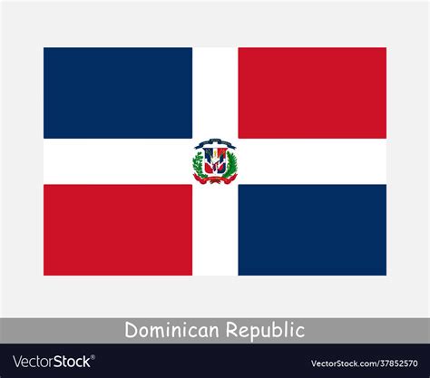 National country flag dominican republic Vector Image