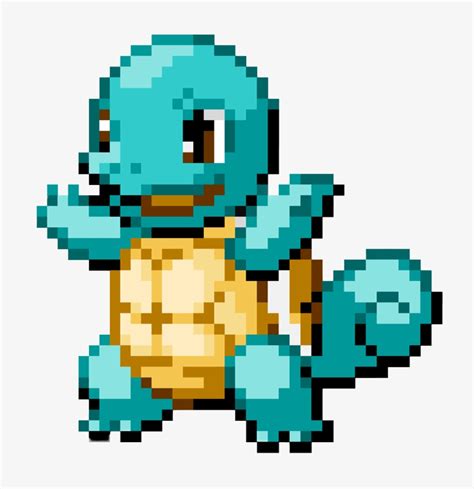 Pokemon Squirtle Pixel Art