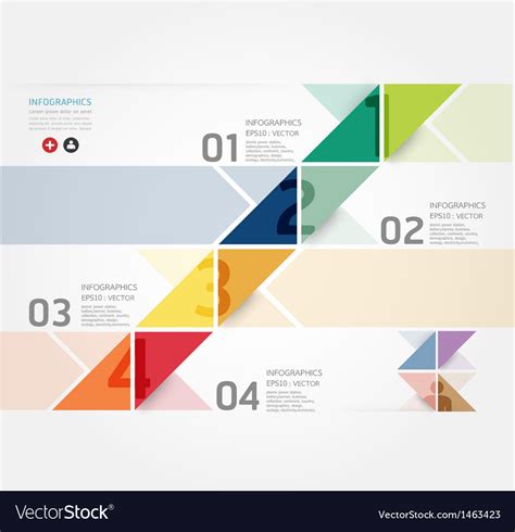 Modern Design Minimal style infographic template Vector Image