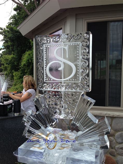 Wedding Ice Sculptures: By Art Below Zero | Ice sculpture wedding, Ice sculptures, Ice luge