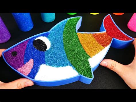 Satisfying Video DIY How to make Rainbow Baby Shark Slime Mixing All My ...