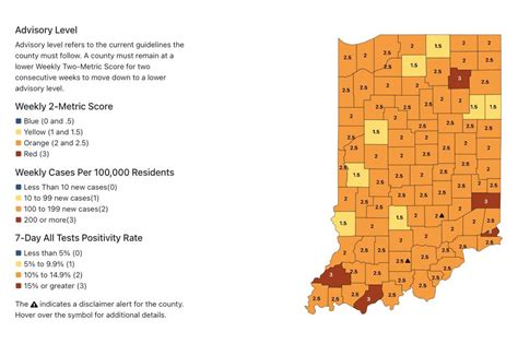 Indiana Tracking Map Lowers COVID-19 Risk For Many Counties | news ...