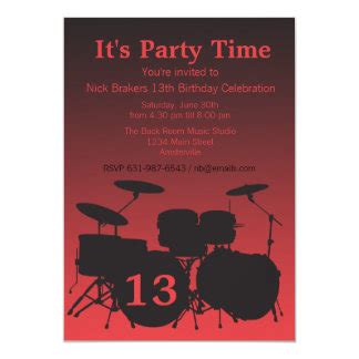 Drums Invitations & Announcements | Zazzle