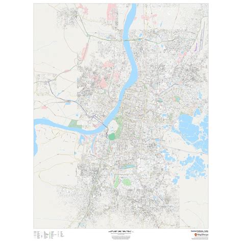 Central Kolkata, India by Map Sherpa - The Map Shop