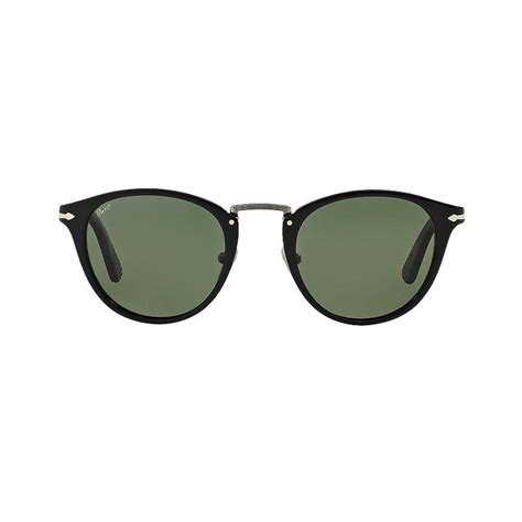 Persol Classic Polarized Oval Sunglasses // Black - Persol Sunglasses - Touch of Modern