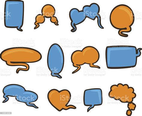 Word Bubbles Cartoons Stock Illustration - Download Image Now - Blue ...