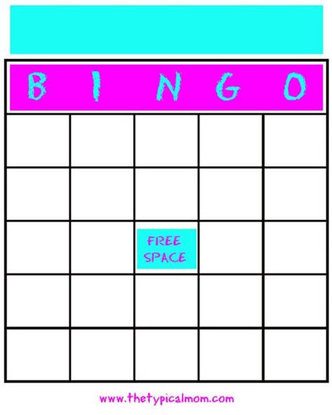 Printable Free Blank Bingo Cards Printable Bingo Cards, 45% OFF
