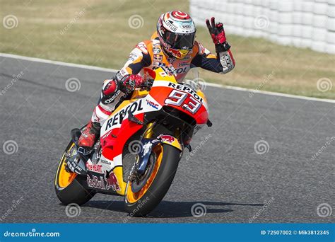 Driver Marc Marquez. Honda Team Editorial Photography - Image of paddock, marc: 72507002