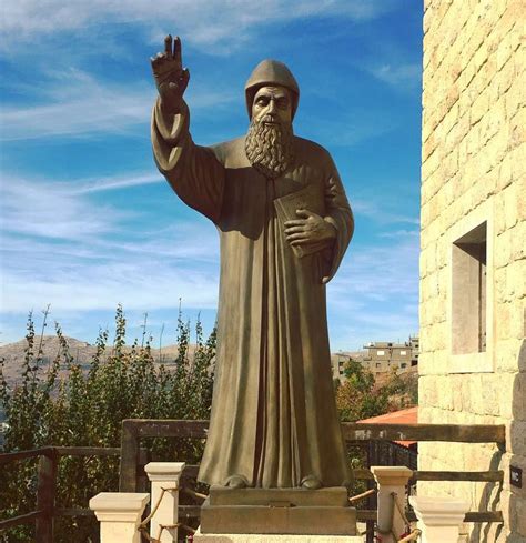 Catholic saint charbel prayer in english bronze religious garden statues for sale TBC-10 ...