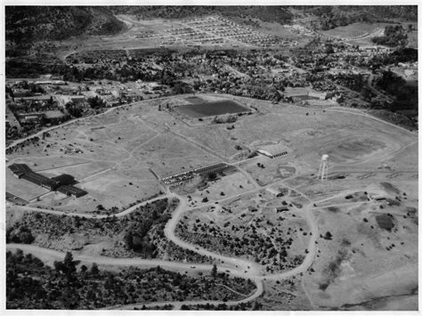 Aerial view of Fort Lewis College campus (Durango, Colo.), Oct. 1956