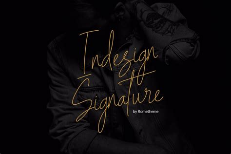 Indesign Signature Font | Rometheme | FontSpace