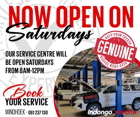 Indongo Toyota Group on LinkedIn: Our Windhoek Dealership's Service Centre is now OPEN on ...