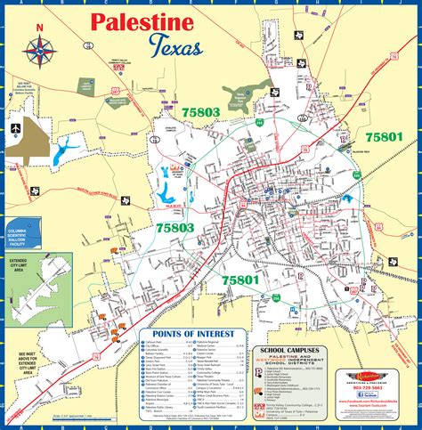 City of Palestine Map