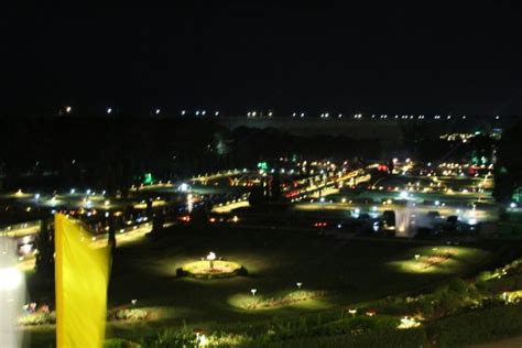 Brindavan Gardens view from room at night - Picture of Royal Orchid ...