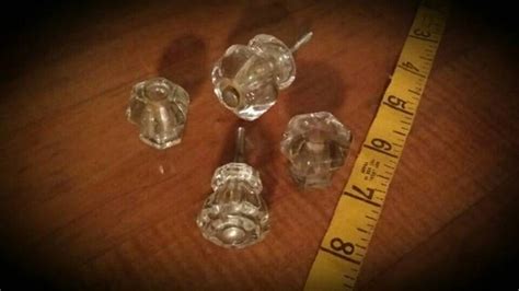 Items similar to SALE!! Four Antique Glass Drawer Pulls on Etsy