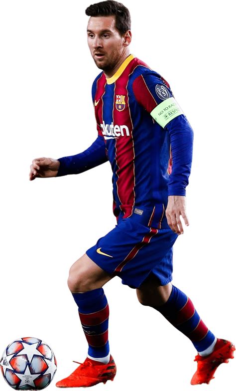 Lionel Messi Barcelona football render - FootyRenders