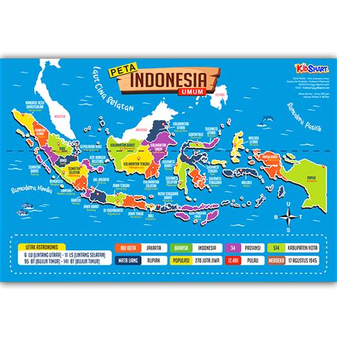 Poster Peta Indonesia | Lazada Indonesia