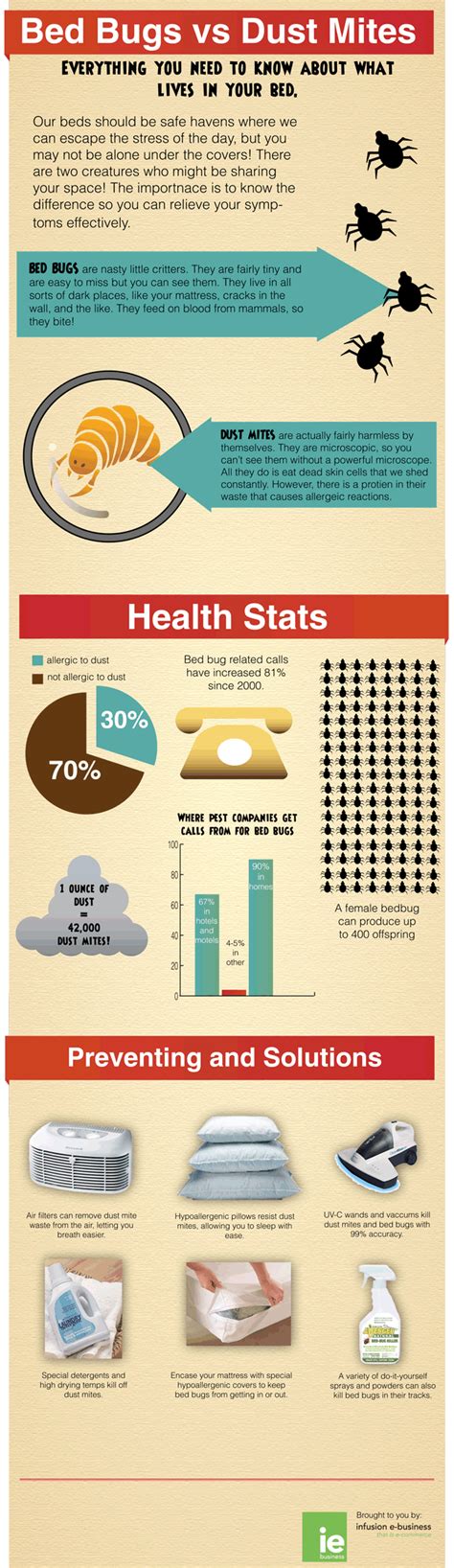 Dust Mite Bites Or Bed Bugs? See this Infographic to Find Out | Bed ...